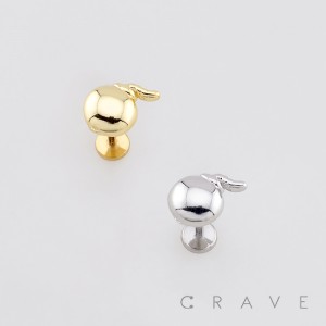 CARTOON-STYLE BOMB 316L SURGICAL STEEL LABRET SET